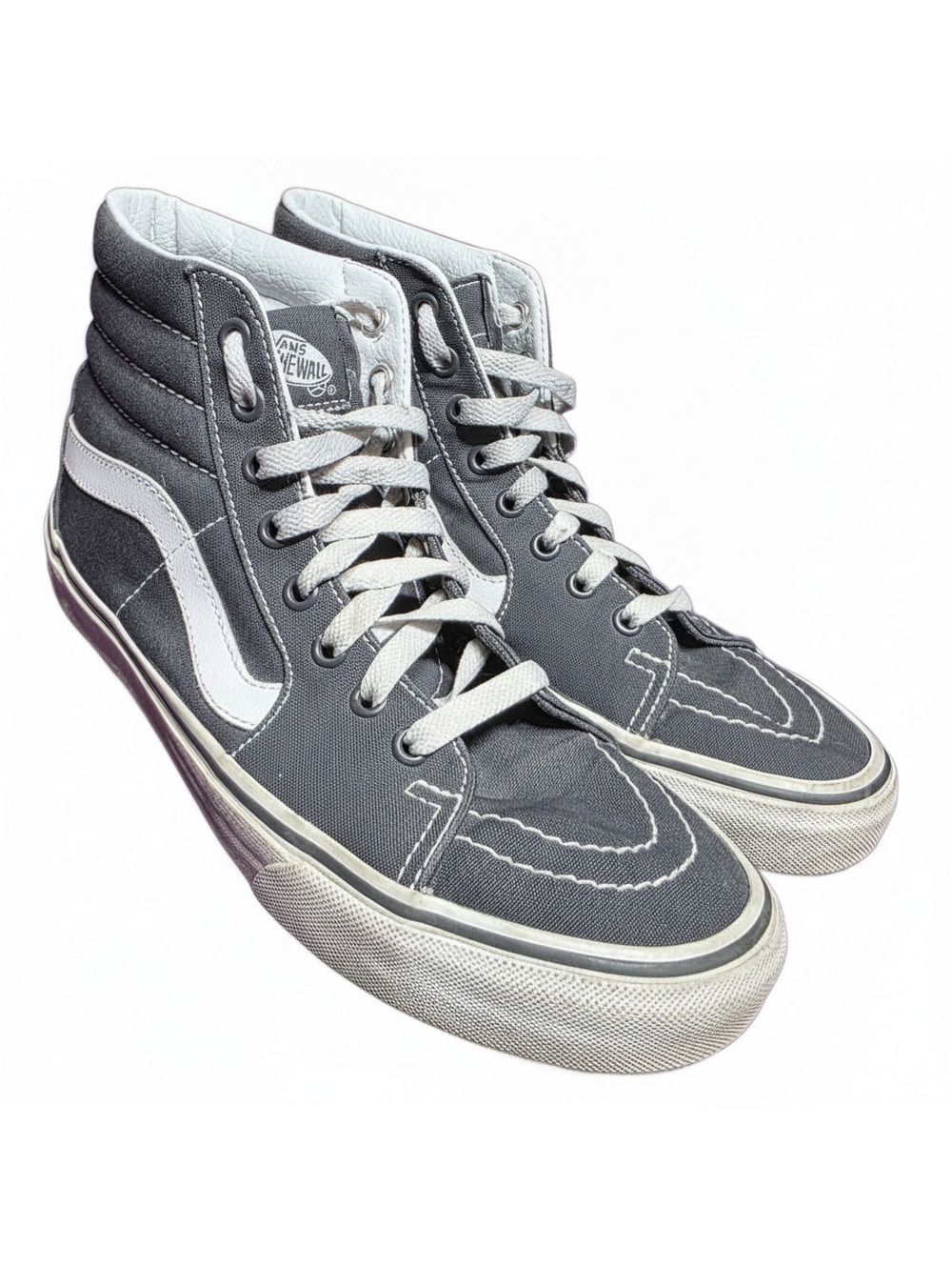 Vans Sk8-Hi Navy and White High Top Skate Shoes Size 8 Men / 9.5 Women